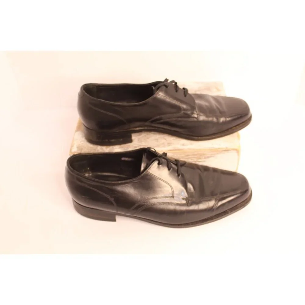 Florsheim Dress Shoes Men's 9D Black Leather Classic‎ Lace Up Modern Y2K #23614